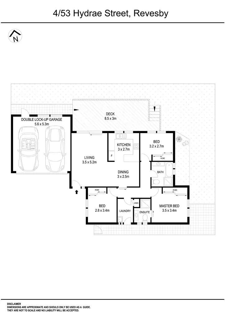 Floorplan of Homely villa listing, 4/53 Hydrae Street, Revesby NSW 2212