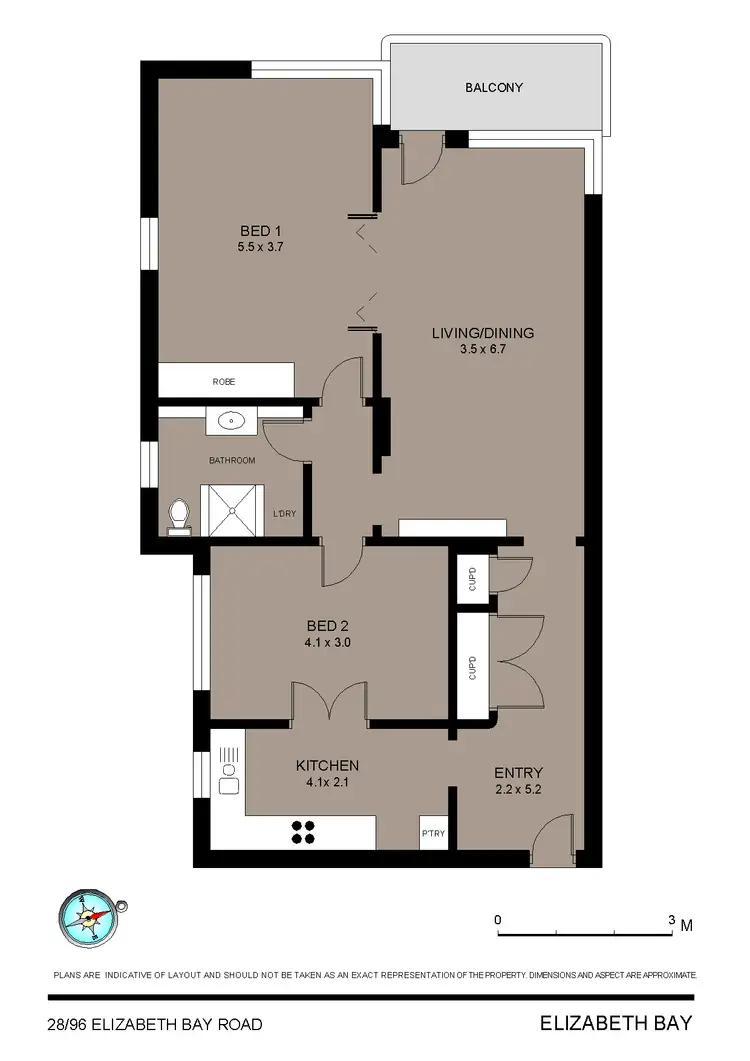 Floorplan of Homely apartment listing, 28/96 Elizabeth Bay Road, Elizabeth Bay NSW 2011