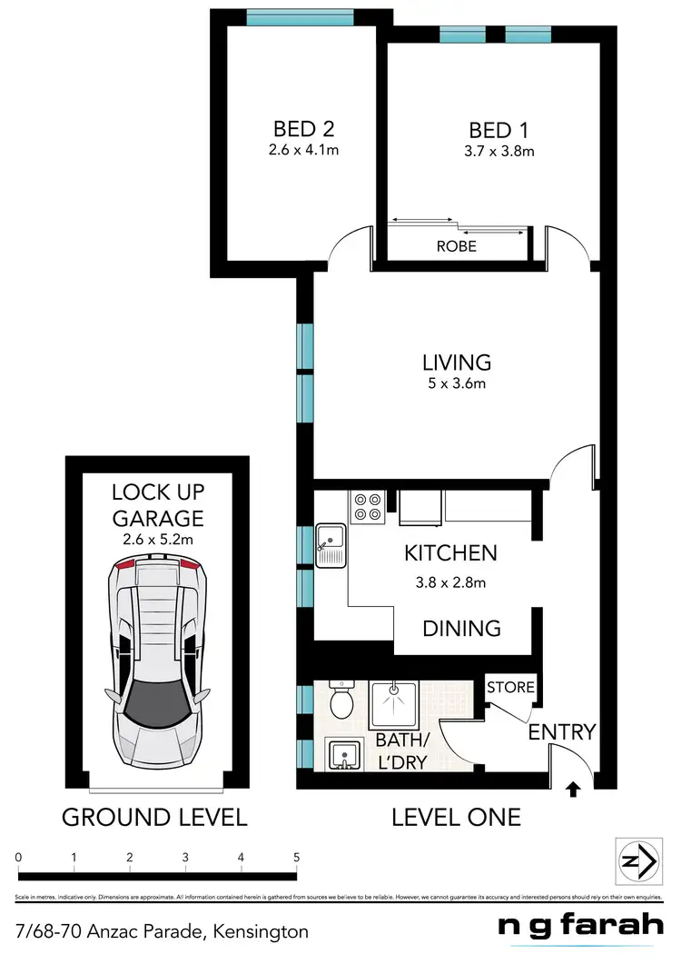 Floorplan of Homely apartment listing, 7/68-70 Anzac Parade, Kensington NSW 2033