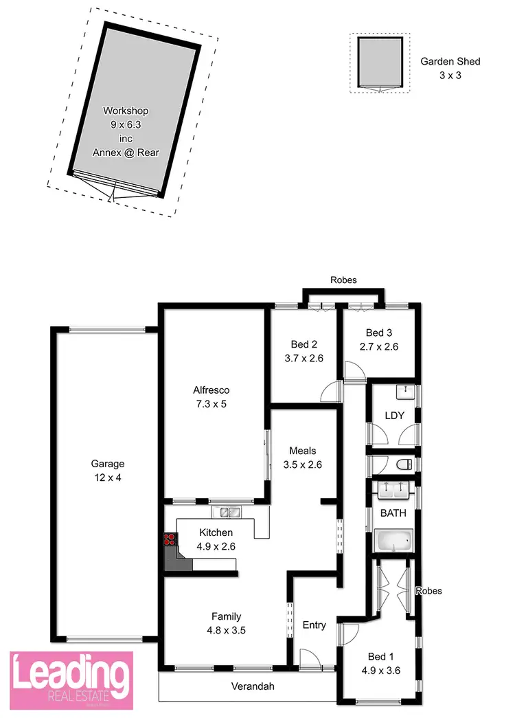 Floorplan of Homely house listing, 6 Rosapenna Close, Sunbury VIC 3429