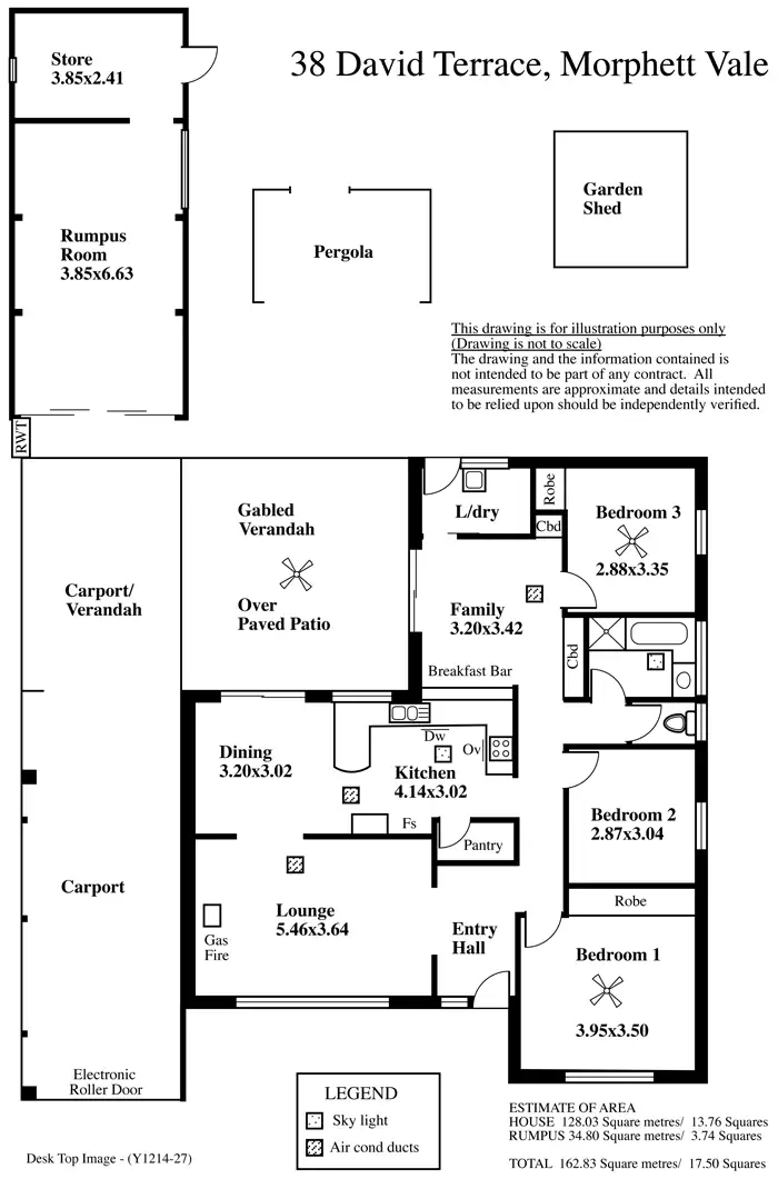 Floorplan of Homely house listing, 38 David Terrace, Morphett Vale SA 5162