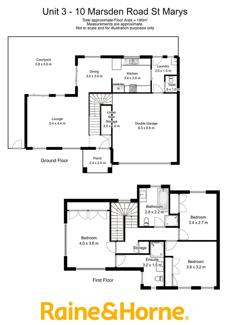 Floorplan of Homely townhouse listing, 3/10 MARSDEN ROAD, St Marys NSW 2760