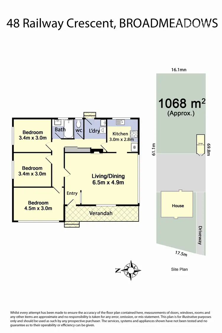 Floorplan of Homely house listing, 48 Railway Crescent, Broadmeadows VIC 3047