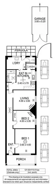 Floorplan of Homely house listing, 10a Farrell St, Glenelg South SA 5045
