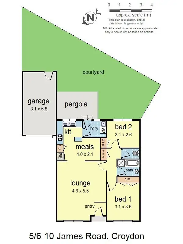 Floorplan of Homely unit listing, 5/6-10 James Road, Croydon VIC 3136