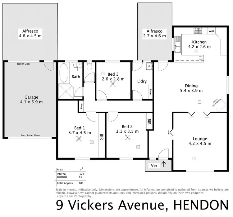 Floorplan of Homely house listing, 9 Vickers Avenue, Hendon SA 5014