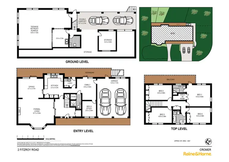 Floorplan of Homely house listing, 2 Fitzroy Road, Cromer NSW 2099