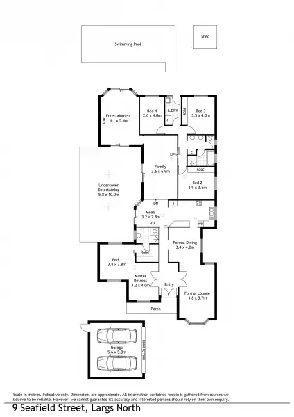 Floorplan of Homely house listing, 9 Seafield Street, Largs North SA 5016