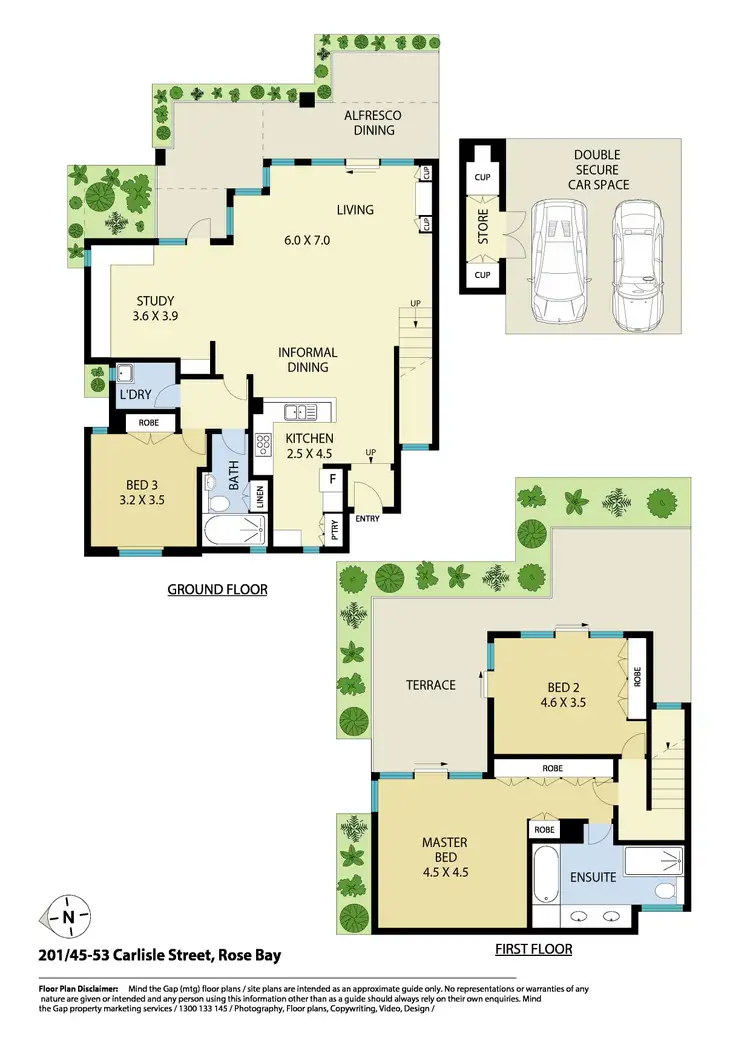 Floorplan of Homely apartment listing, 201/45-53 Carlisle Street, Rose Bay NSW 2029