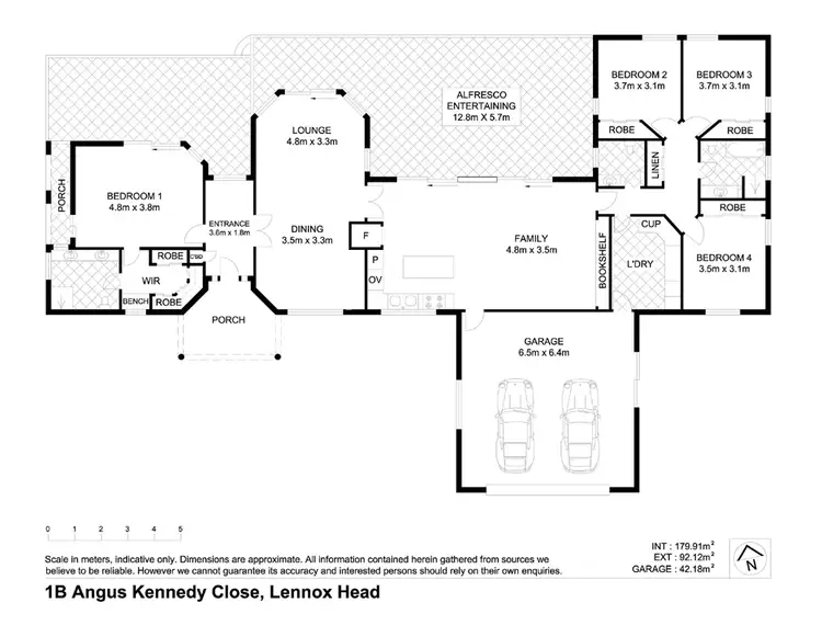 Floorplan of Homely house listing, 1B Angus Kennedy Close, Lennox Head NSW 2478