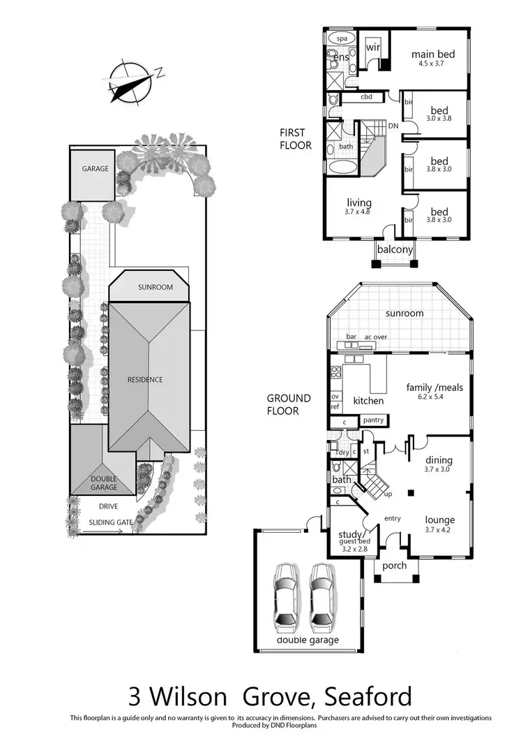Floorplan of Homely house listing, 3 Wilson Grove, Seaford VIC 3198