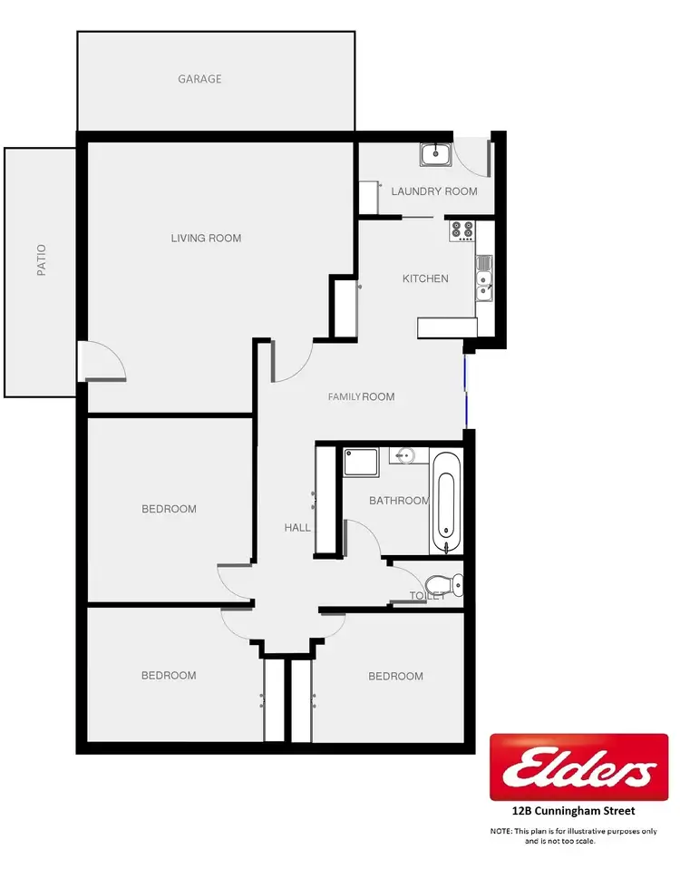 Floorplan of Homely house listing, 12B Cunningham Street, Dubbo NSW 2830