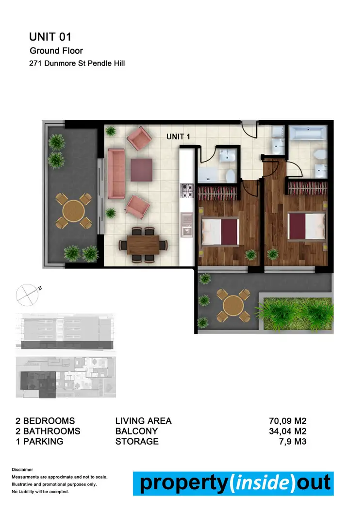 Floorplan of Homely apartment listing, 11/271 Dunmore Street, Pendle Hill NSW 2145
