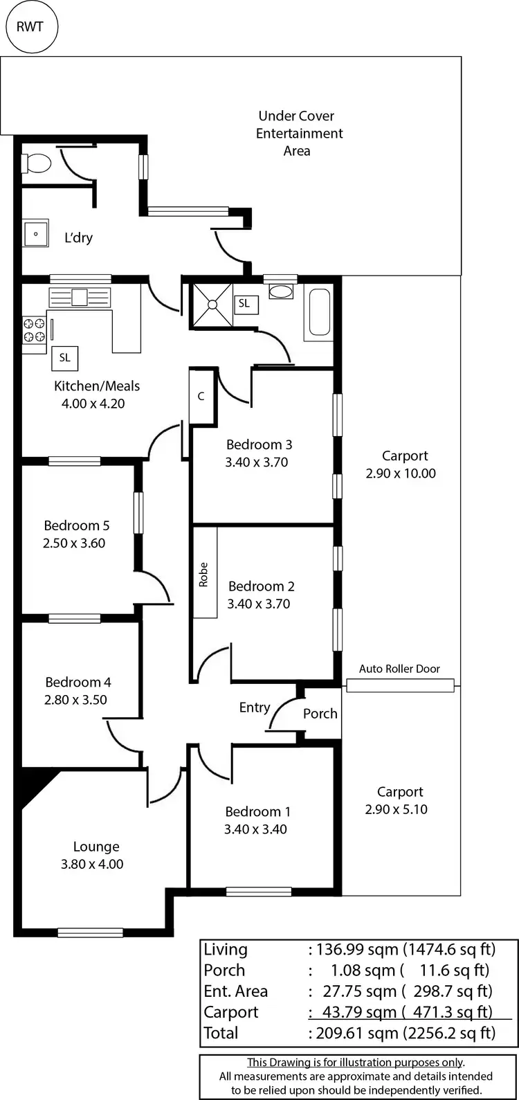 Floorplan of Homely house listing, 20 Cromwell Road, Kilburn SA 5084