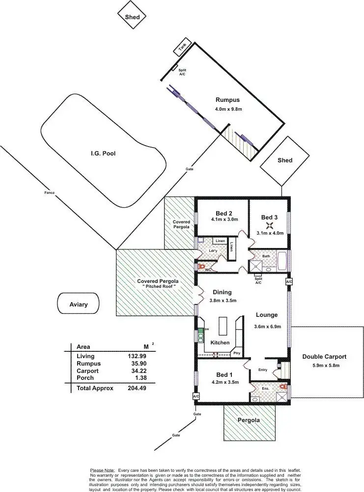 Floorplan of Homely house listing, 15 Twelftree Parade, Blakeview SA 5114