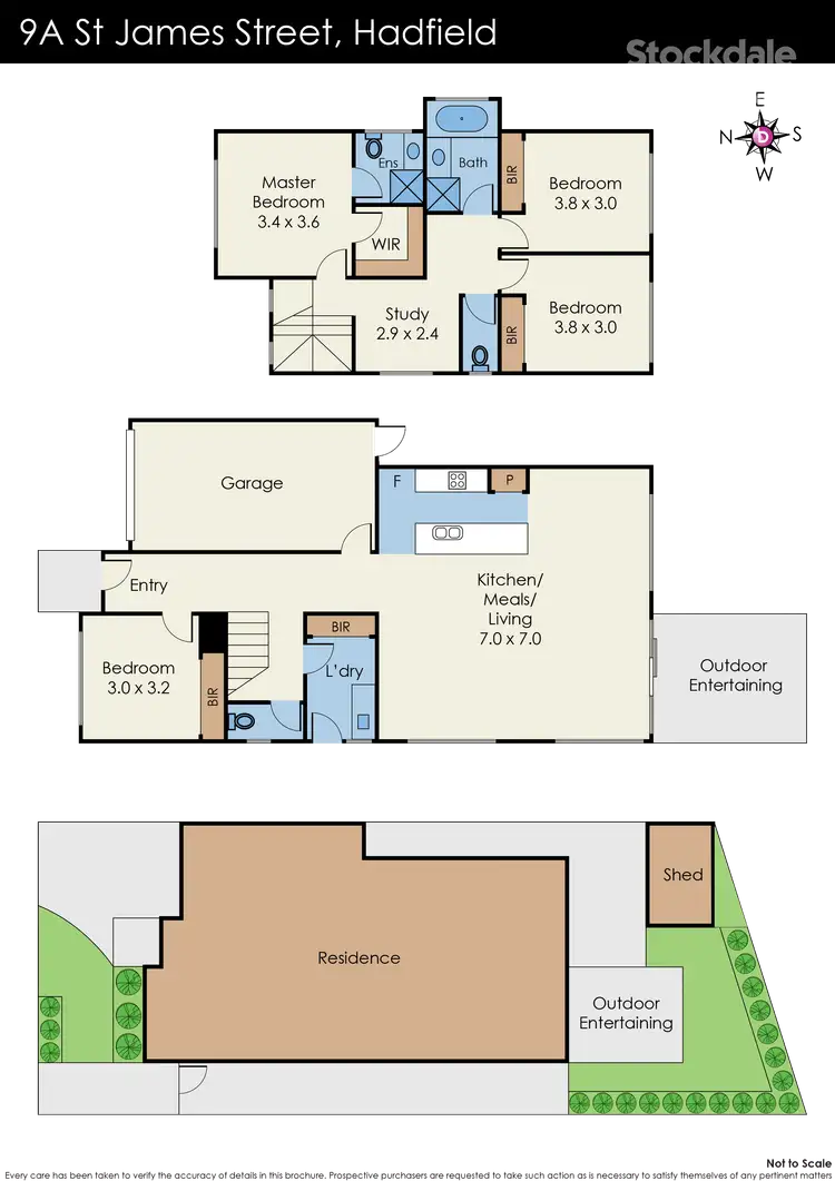 Floorplan of Homely townhouse listing, 9a St James Street, Hadfield VIC 3046