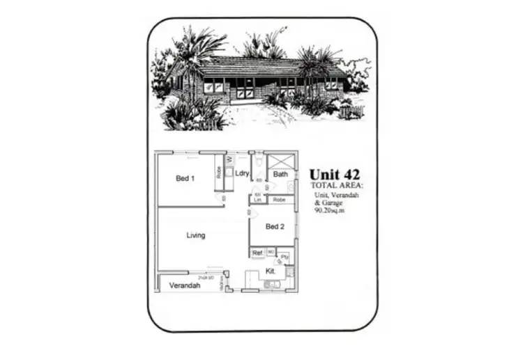 Floorplan of Homely unit listing, 42/34 Toolara Road, Tin Can Bay QLD 4580