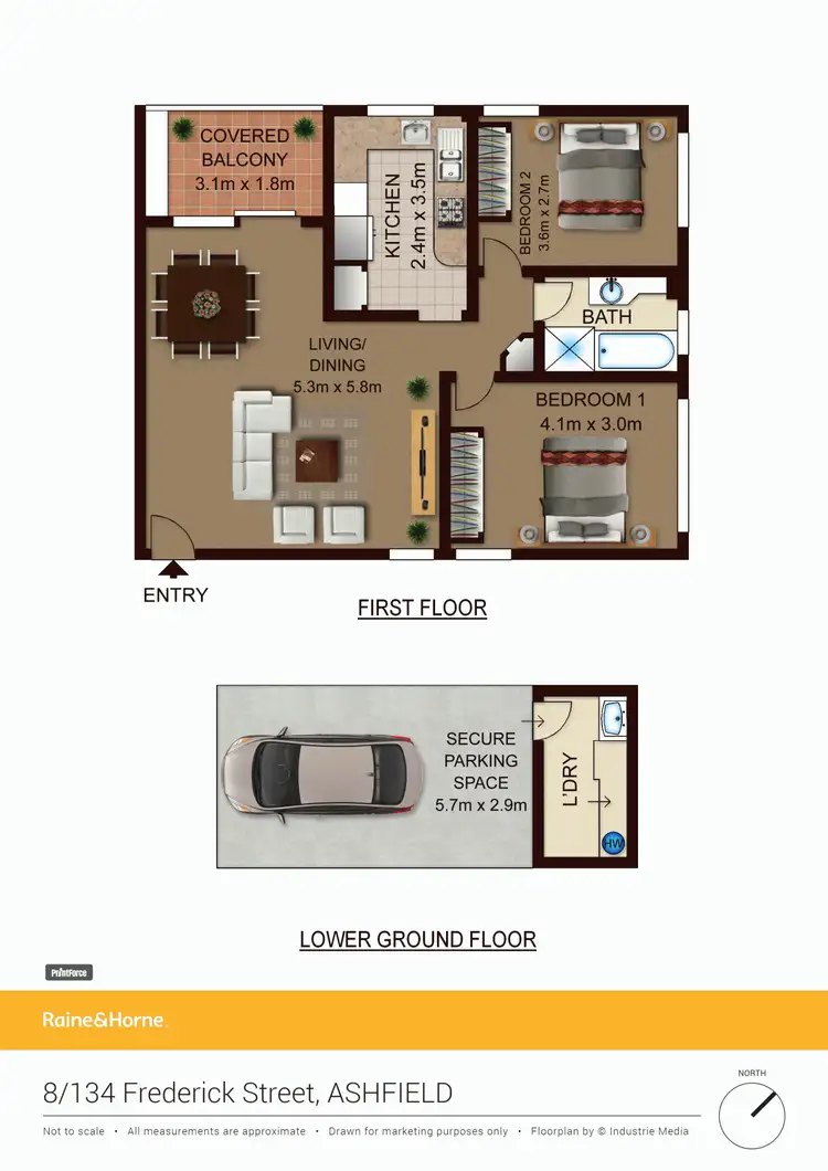 Floorplan of Homely unit listing, 8/134 Frederick St, Ashfield NSW 2131