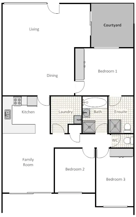 Floorplan of Homely townhouse listing, 4/52-58 Conley Drive, Melba ACT 2615