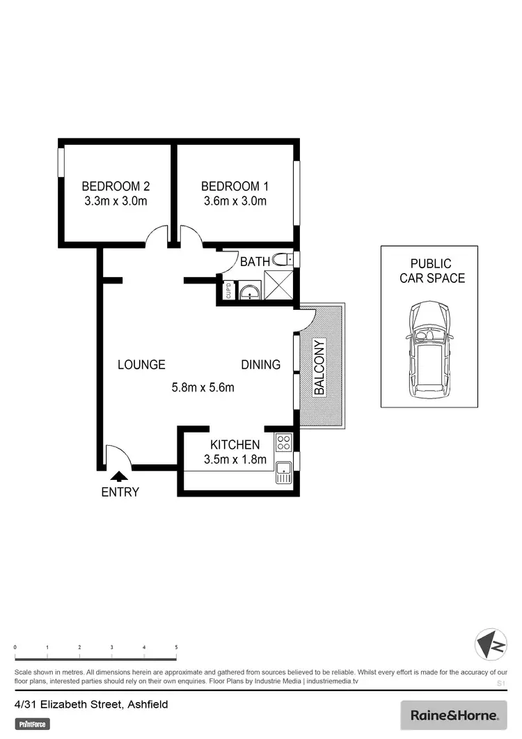 Floorplan of Homely apartment listing, 4/31 Elizabeth Street, Ashfield NSW 2131