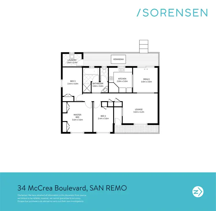 Floorplan of Homely house listing, 34 McCrea Boulevard, San Remo NSW 2262