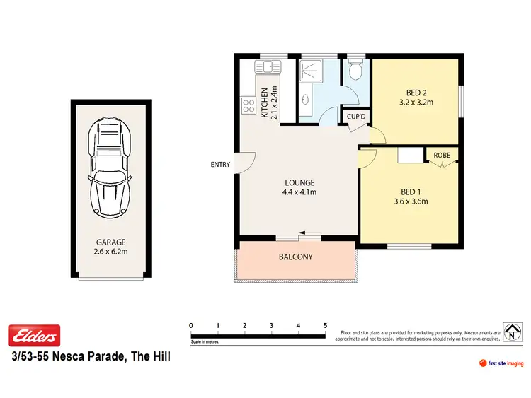 Floorplan of Homely unit listing, 3/53-55 Nesca Parade, The Hill NSW 2300
