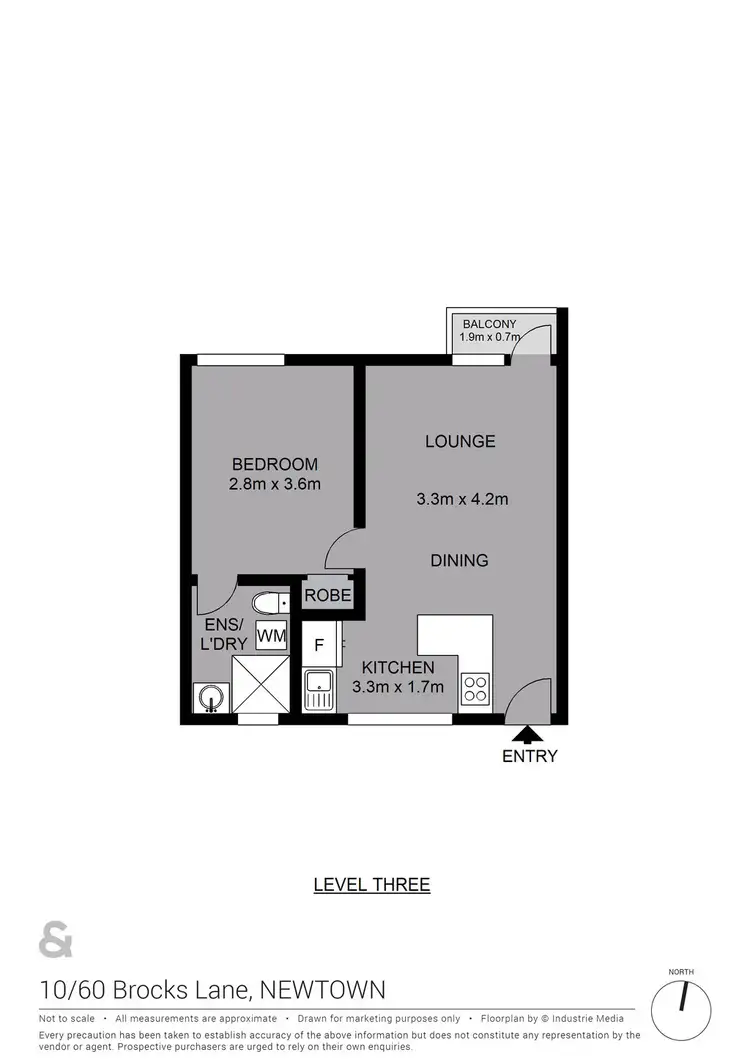 Floorplan of Homely apartment listing, 10/60 Brocks Lane, Newtown NSW 2042