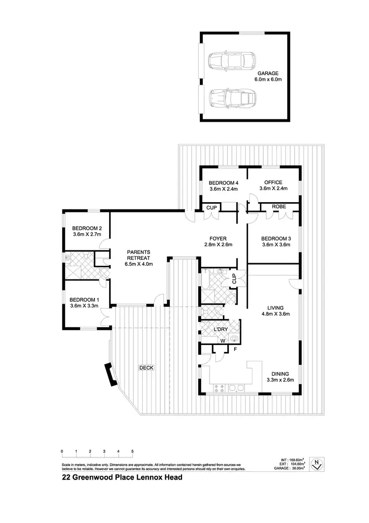 Floorplan of Homely house listing, 22 Greenwood Place, Lennox Head NSW 2478
