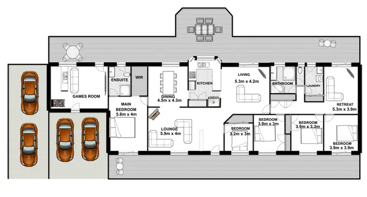 Floorplan of Homely house listing, 173-175 Carter Road, Munruben QLD 4125