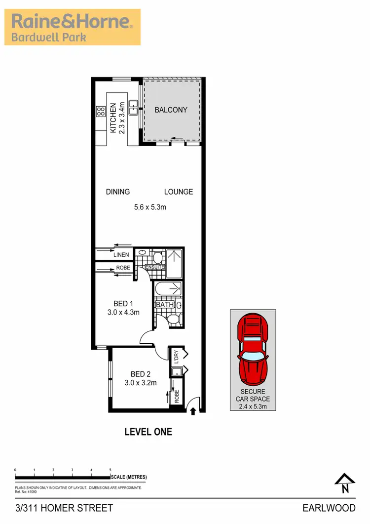 Floorplan of Homely apartment listing, 3/311-313A Homer Street, Earlwood NSW 2206