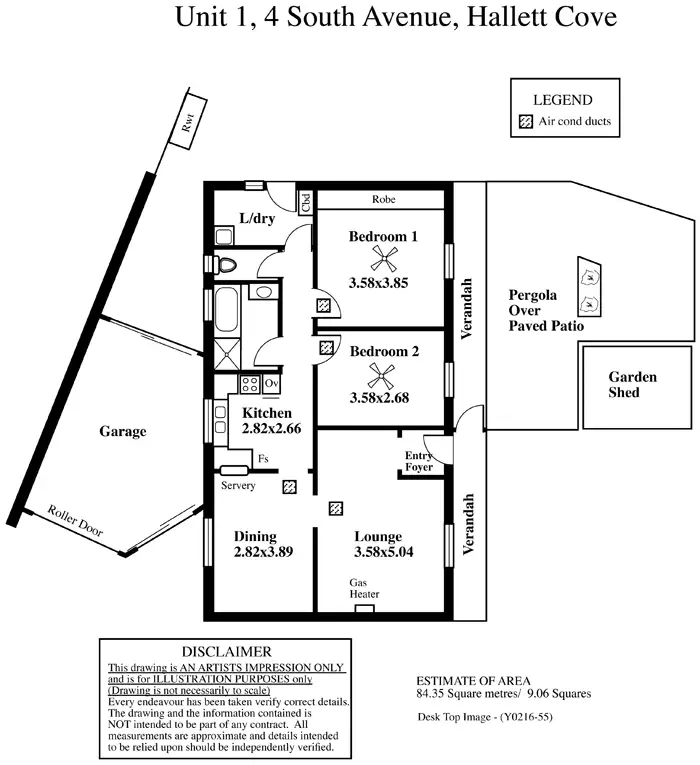 Floorplan of Homely unit listing, 1 / 4 South Avenue, Hallett Cove SA 5158