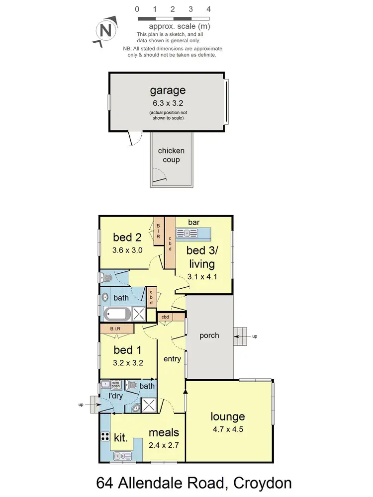 Floorplan of Homely house listing, 64 Allendale Road, Croydon VIC 3136