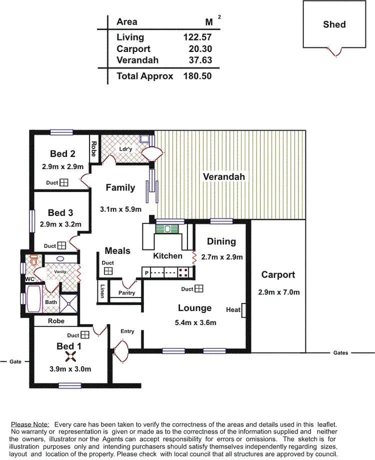 Floorplan of Homely house listing, 65 Washington Drive, Craigmore SA 5114