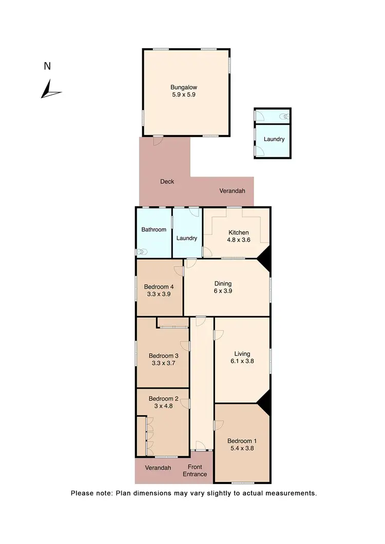 Floorplan of Homely house listing, 109 Humffray Street, Bakery Hill VIC 3350
