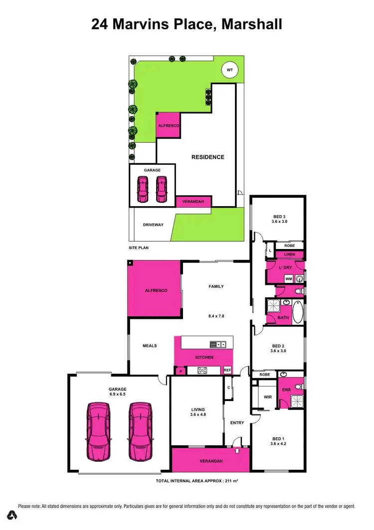 Floorplan of Homely house listing, 24 Marvins Place, Marshall VIC 3216