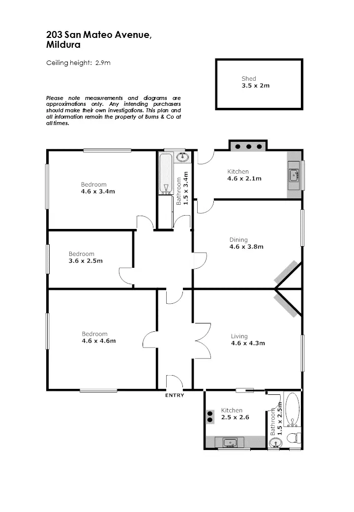Floorplan of Homely house listing, 203 San Mateo Avenue, Mildura VIC 3500