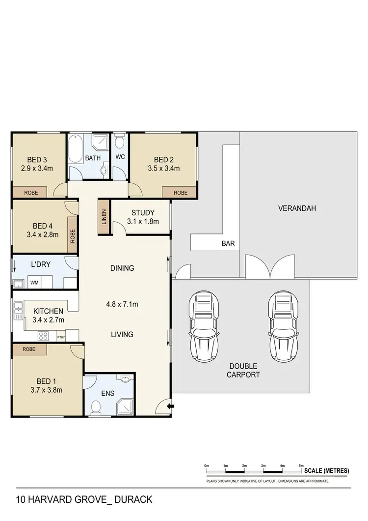 Floorplan of Homely house listing, 10 Harvard Grove, Durack NT 830