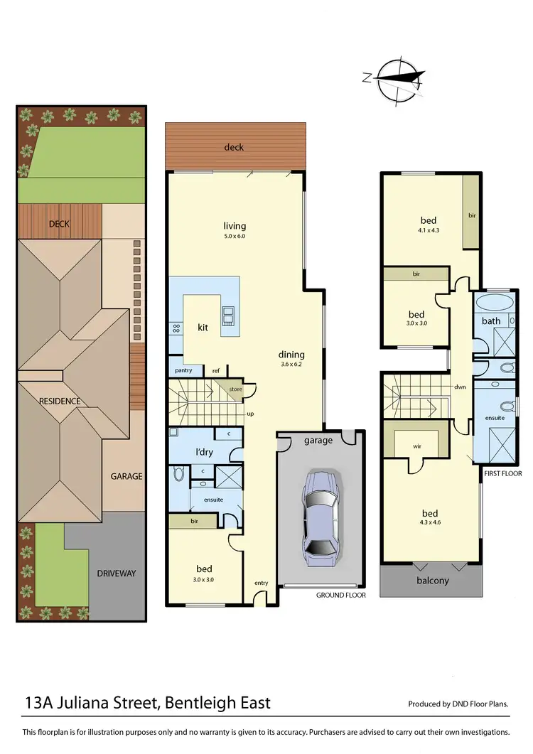 Floorplan of Homely townhouse listing, 13A Juliana Street, Bentleigh East VIC 3165