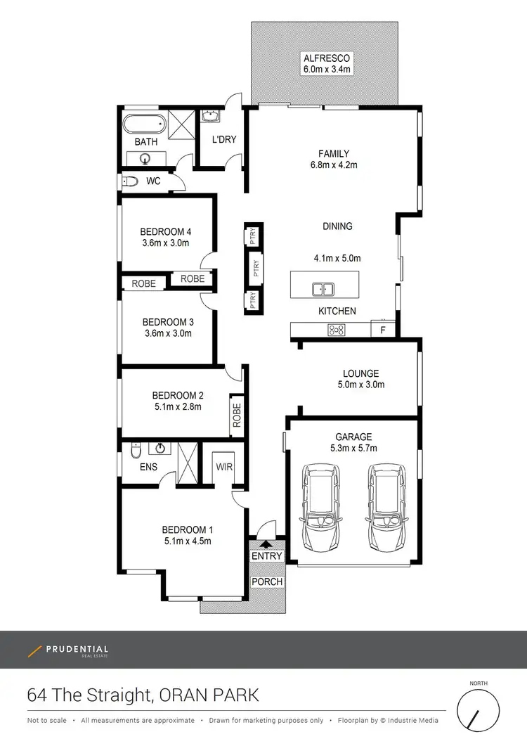 Floorplan of Homely house listing, 64 (Lot 5418) The Straight, Oran Park NSW 2570