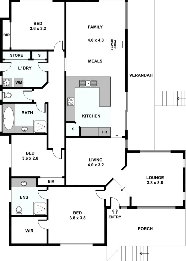 Floorplan of Homely house listing, 24 Swans Road, Darley VIC 3340