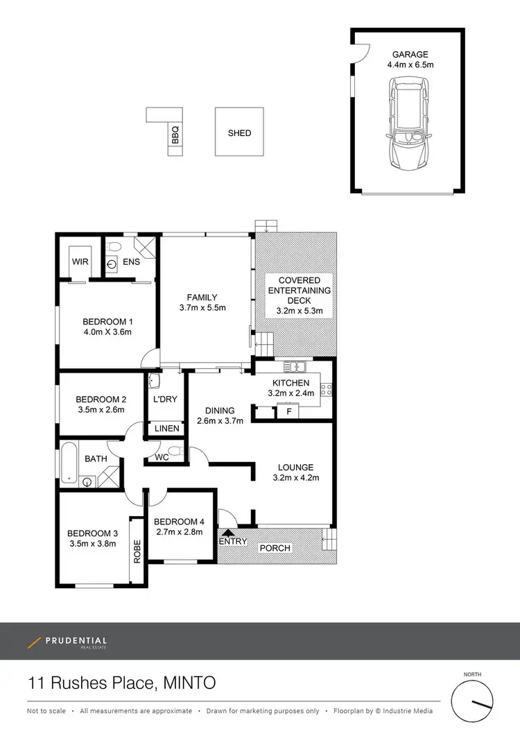 Floorplan of Homely house listing, 11 Rushes Place, Minto NSW 2566