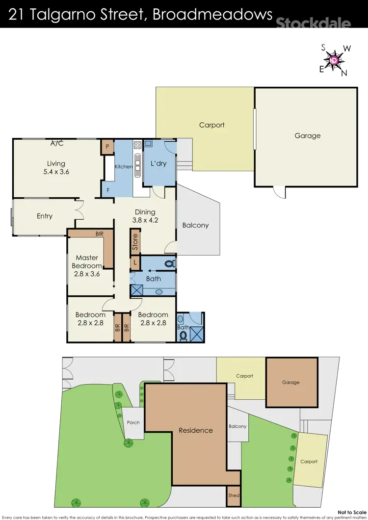 Floorplan of Homely house listing, 21 Talgarno Street, Broadmeadows VIC 3047