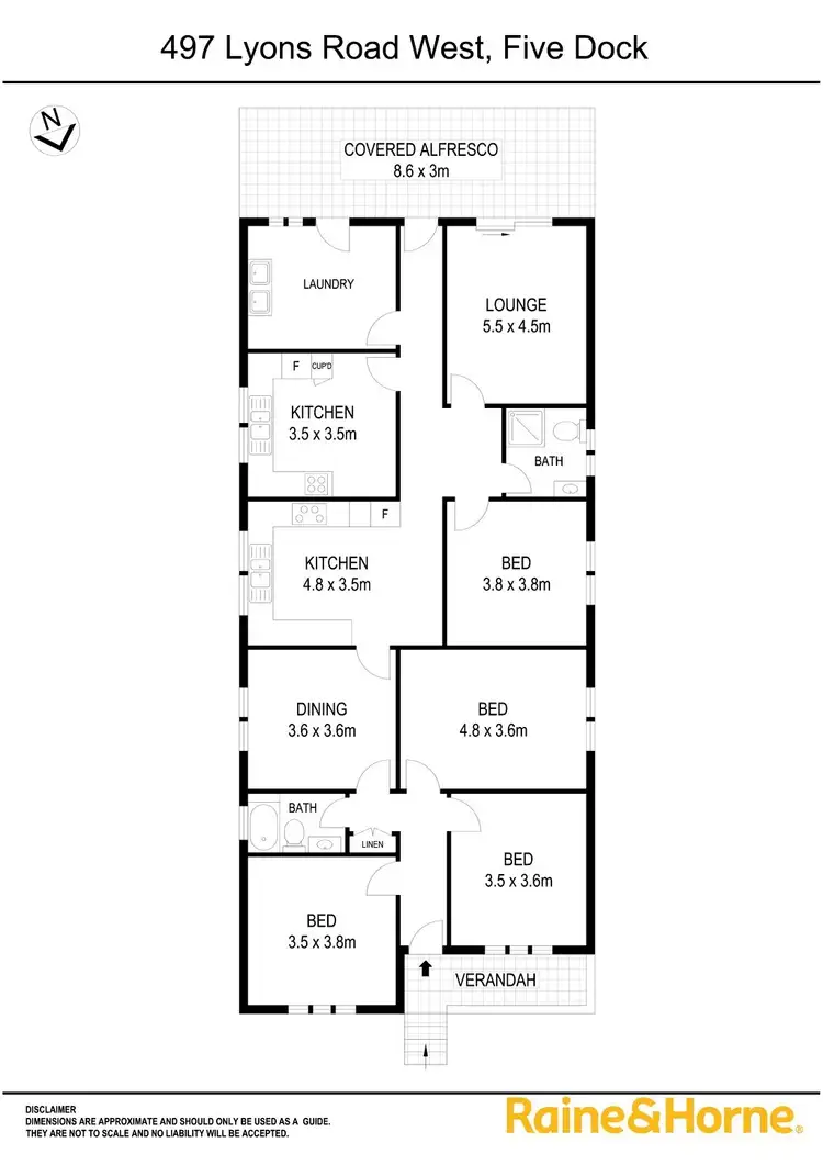 Floorplan of Homely house listing, 497 Lyons Road West, Five Dock NSW 2046