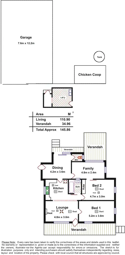 Floorplan of Homely house listing, 4 Scott St, Kersbrook SA 5231