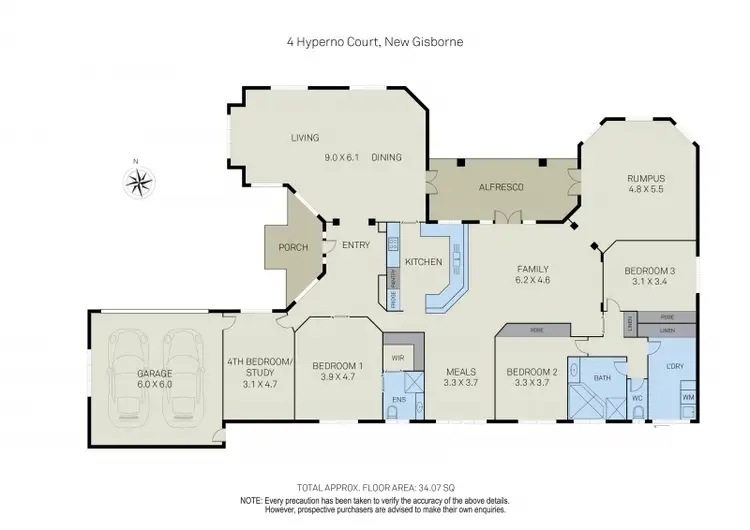 Floorplan of Homely house listing, 4 Hyperno Court, New Gisborne VIC 3438