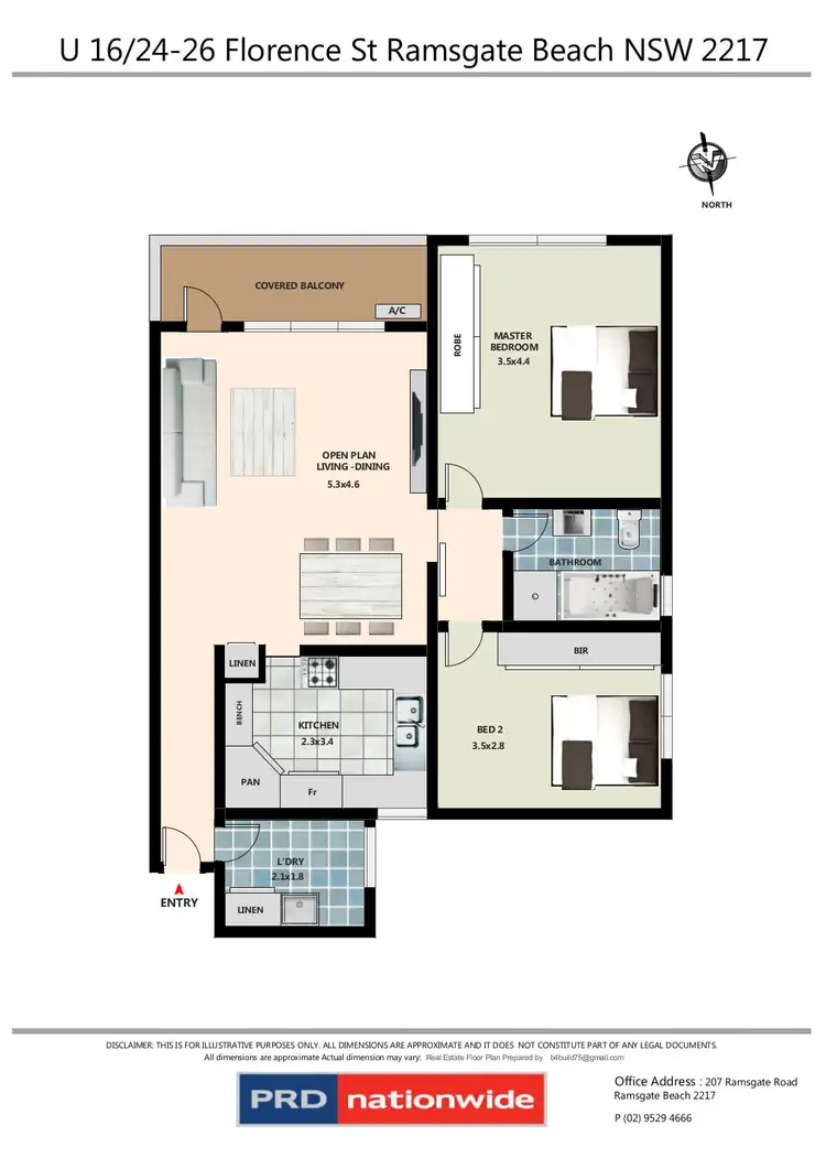 Floorplan of Homely unit listing, 16/24-26 Florence Street, Ramsgate Beach NSW 2217
