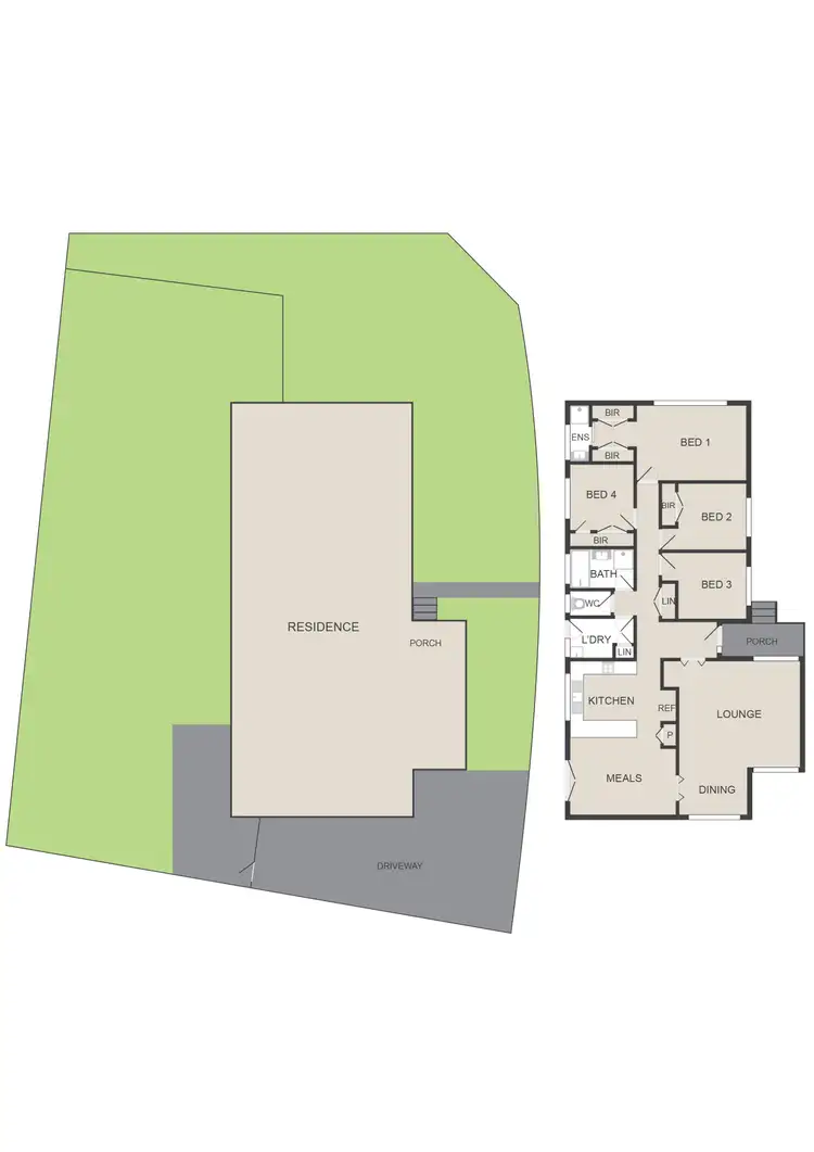 Floorplan of Homely house listing, 1 Archer Place, Mill Park VIC 3082