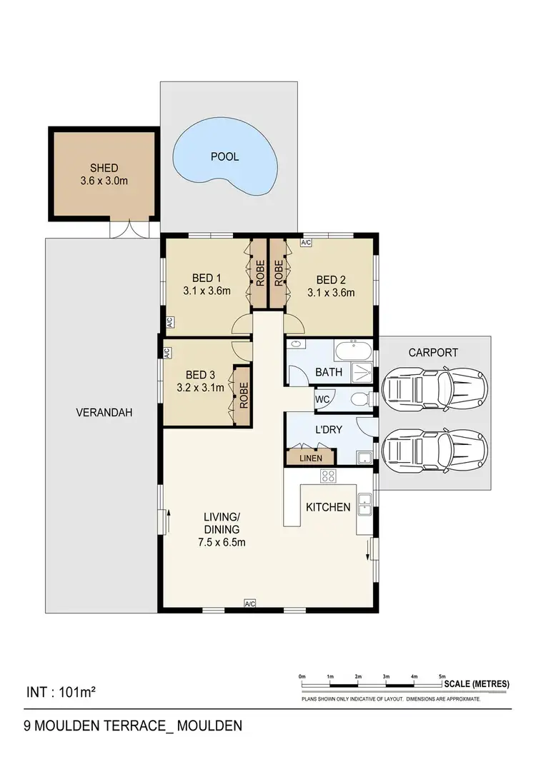 Floorplan of Homely house listing, 9 Moulden Terrace, Moulden NT 830