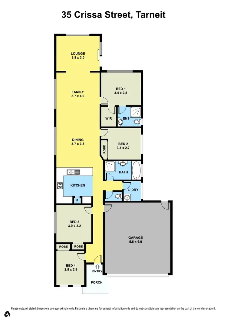 Floorplan of Homely house listing, 35 Crissa Street, Tarneit VIC 3029