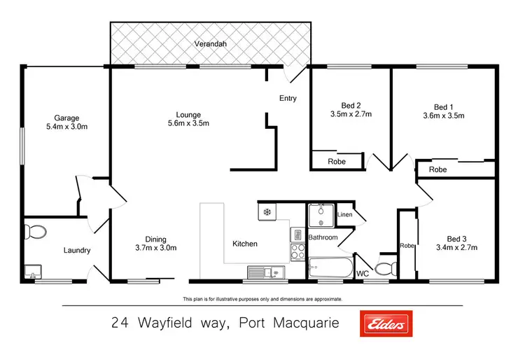 Floorplan of Homely house listing, 24 Wayfield Way, Port Macquarie NSW 2444